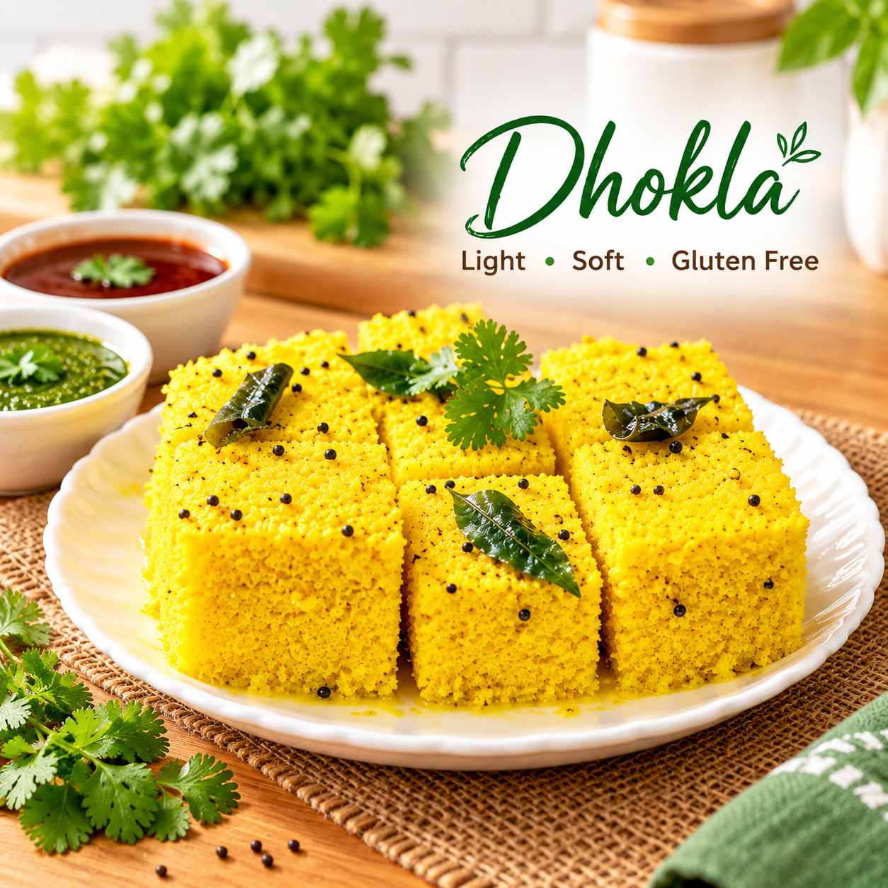 Soft Fluffy Dhokla